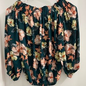 philosophy off shoulder top